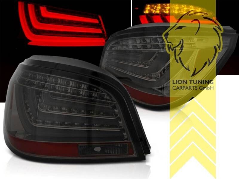 LT LED DRL Lightbar Rear Tail Lights BMW E60 07-10 LCI smoke LHD