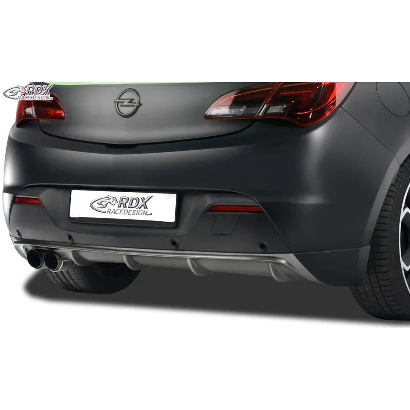 RDX Rear bumper skirt Diffusor Opel Astra J GTC 09-15 PUR UNPAINTED