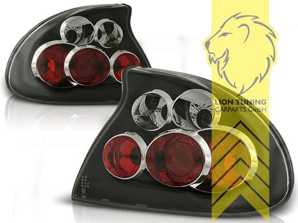 LT Pair Halogen Afterburner Rear lights Opel Tigra A 95 94-00 black & red LHD