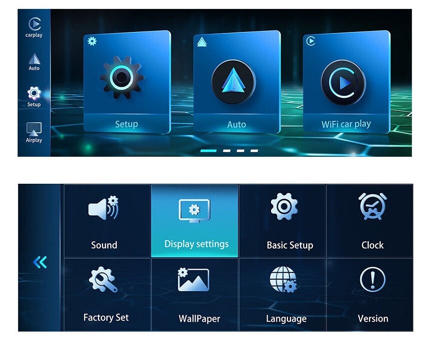 All Universal QLED 8.9" Touch Screen Car Stereo Wireless CarPlay Android BT USB