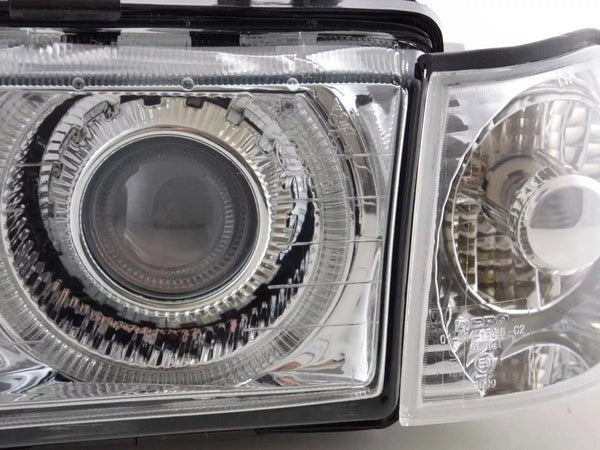 FK DEPO Pair Halogen Headlights BMW 3er Limo E36 92-98 Chrom Universal RHD / LHD