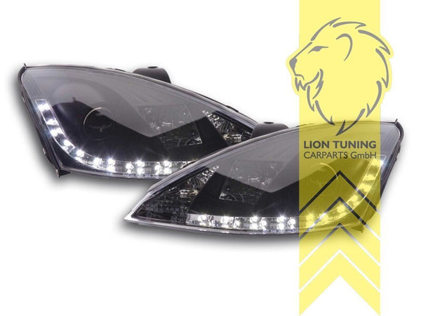 LT LED DRL Lightbar Headlights Ford Focus 1 MK1 DAW DBW DFW DNW HB SW 98-01 LHD