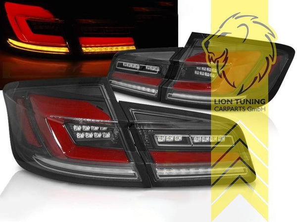 LT LED Lightbar DRL Rear Lights Tail BMW 5 Series F10 Sedan black dynamic LHD