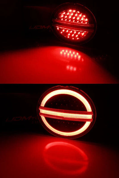 Rear LED Lamp Rear Lights Halo Laser Clear Black 05-13 Chevrolet C6 Corvette