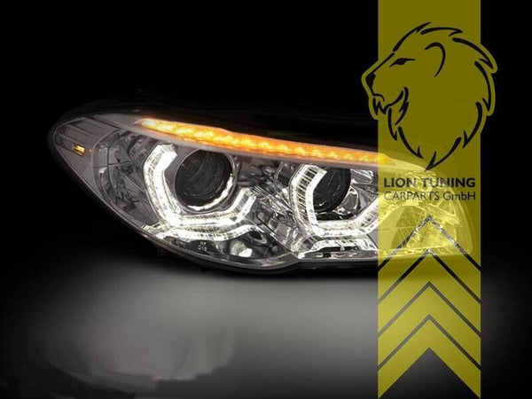 LT LED DRL XENON Lightbar Headlights BMW F10 Limo F11 13-17 Touring LCI LHD