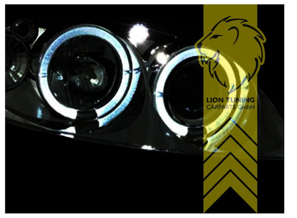 LT Set LED Angel Eye Halo Ring Headlights Citroen Saxo Chrome S0 S1 99-04 LHD