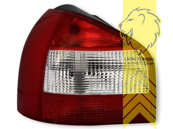 LT Halogen Rear Lights Tail Lamps Audi A3 8L red white chrome facelift look LHD