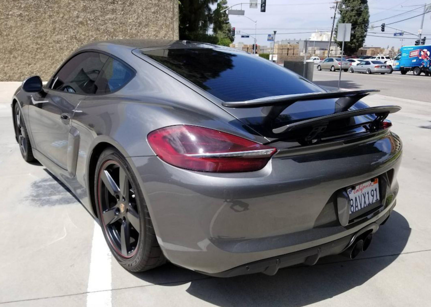 DS Porsche 987 996 Cayman GTS Sport R Rear Wing Boot Tail Spoiler 05-16