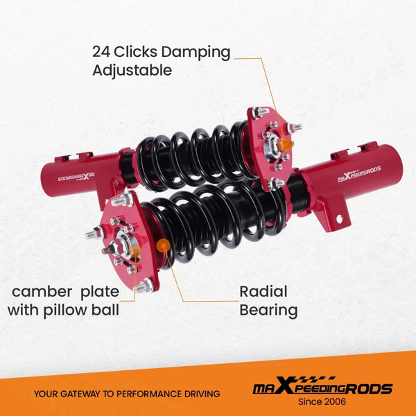 MXPR 24 Level Pro Lowering Coilovers Suspension INFINITI G37 Coupe Sedan RWD