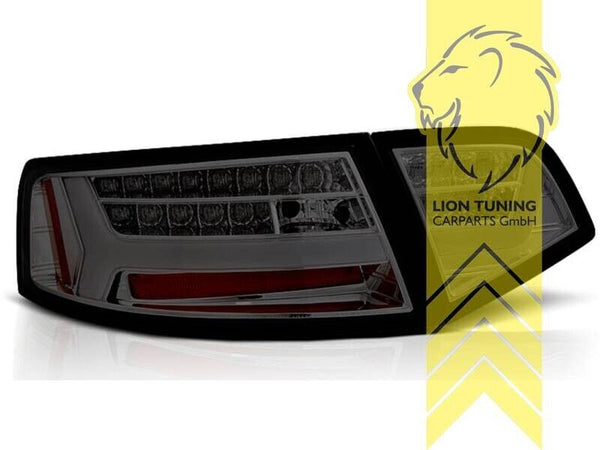 LT Set LED DRL Lightbar Rear Lights Tail Audi A6 C6 4F 08-11 Limo Smoke LHD