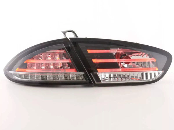 FK Pair LED Rear Lights Lightbar Tail Lamp Seat Leon 2 MK2 1P 09-12 black LHD