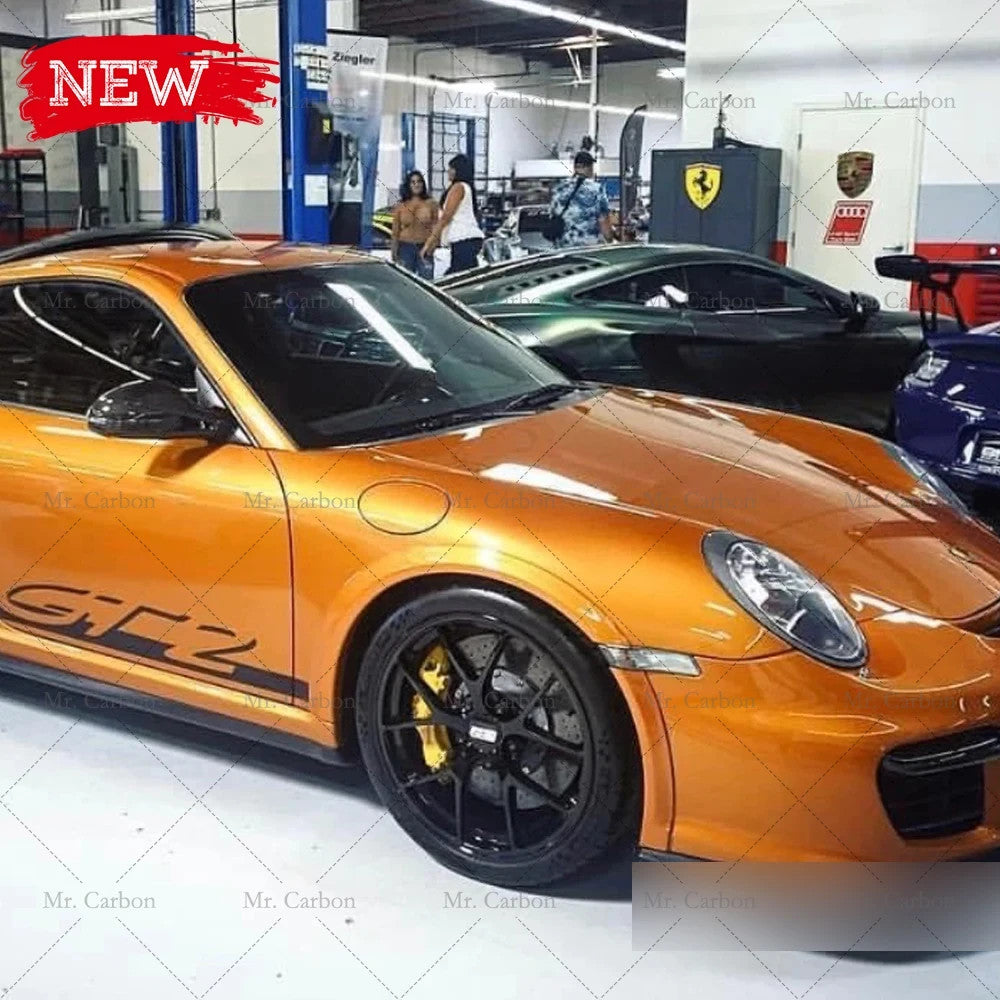 PORSCHE 997 GT3 RS STYLE Wide Front Arch Fender Flares Extensions FRP Unpainted