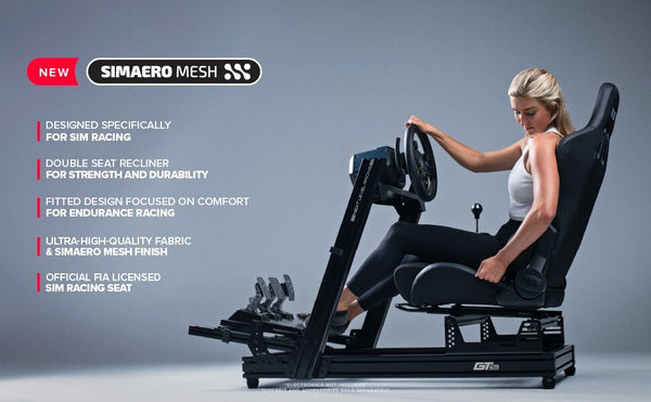 NLR ERS5 Elite x1 Universal Bucket Sports Seat Black Car Racing Simulator Sim