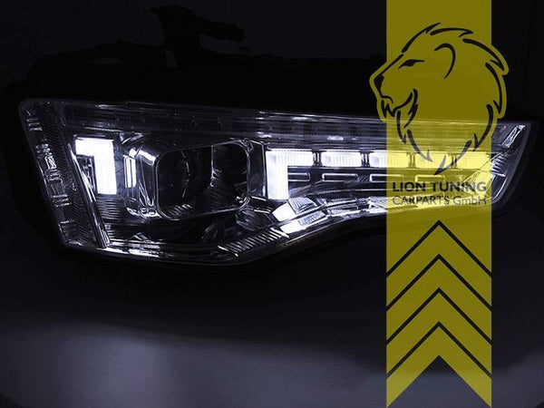 LT LED DRL Lightbar Headlights Audi A5 8T 8F 11-16 Coupe Cabrio Sportb chrom LHD