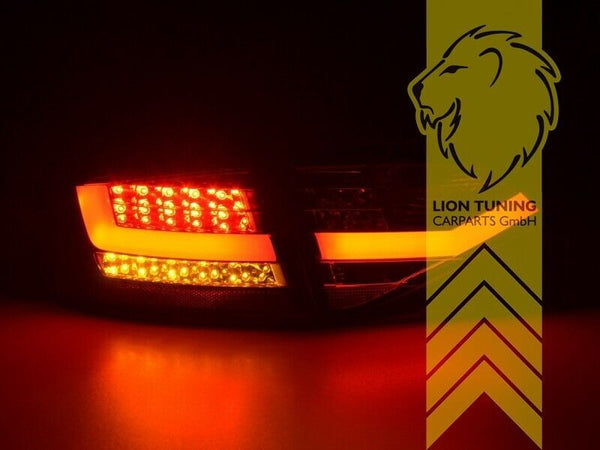 LT Pair LED REAR LIGHTS Lightbar DRL Audi A4 B8 8K sedan red 07-11 LHD