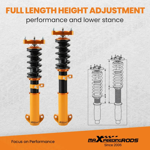 UK STOCK - MXPR Adjustable Lowering Coilovers Mercedes Benz C-Class W204 2008-2014