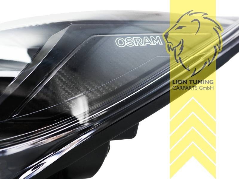 LT Pair LED DRL Lightbar Headlights OSRAM Bi XENON Ford Focus 3 black 11-14 LHD