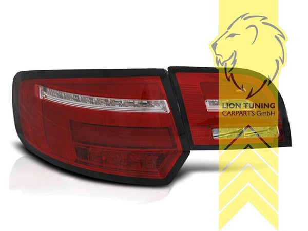 LT Pair LED Lightbar Rear Lights Audi A3 8P Sportback 08-12 red clear LHD