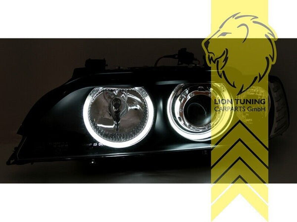 LT LED DRL Halo CCFL Headlights BMW E39 Sedan Touring 95-00 Univ LHD RHD