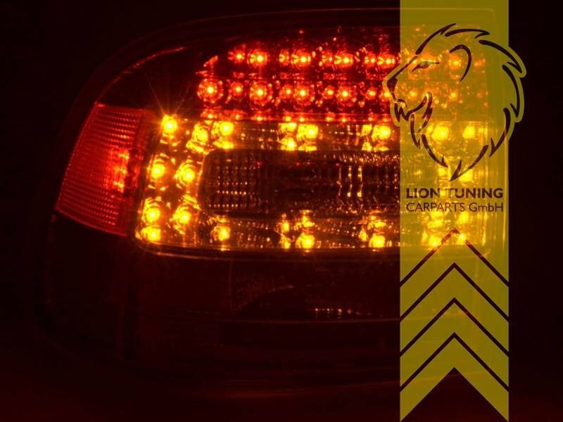 LT Pair LED Lightbar Rear Lights Tail Porsche Cayenne 1 9PA 02-07 Red LHD