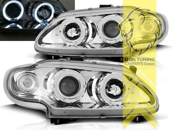 LT LED DRL Lightbar Halo Headlights Renault Megane 1 Coach Cabrio Grandtour LHD