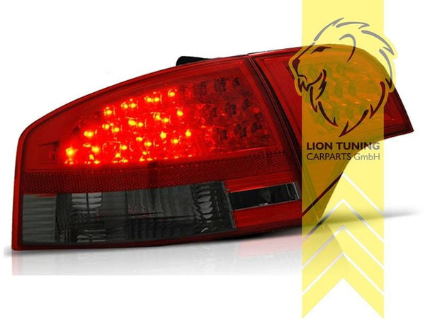 LT LED REAR Lights DRL Lightbar TAIL Audi A4 B7 8E sedan red black 04-08 LHD