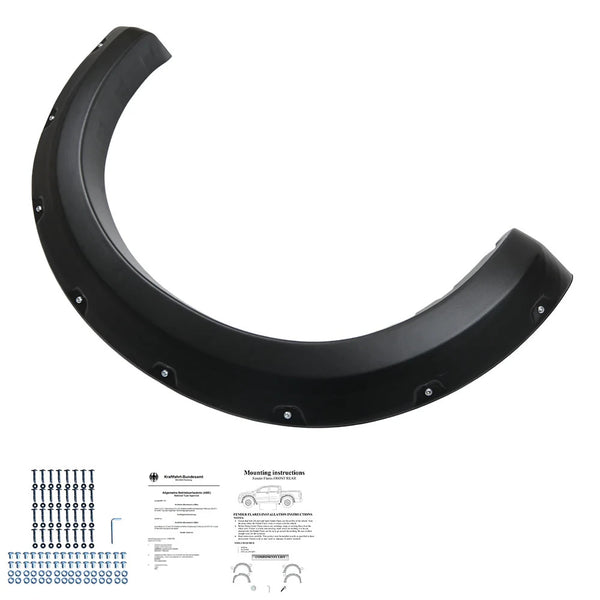 OW Fender Flares Wide Arch Kit FORD Ranger T9 2022+ ABE TUV Black ABS