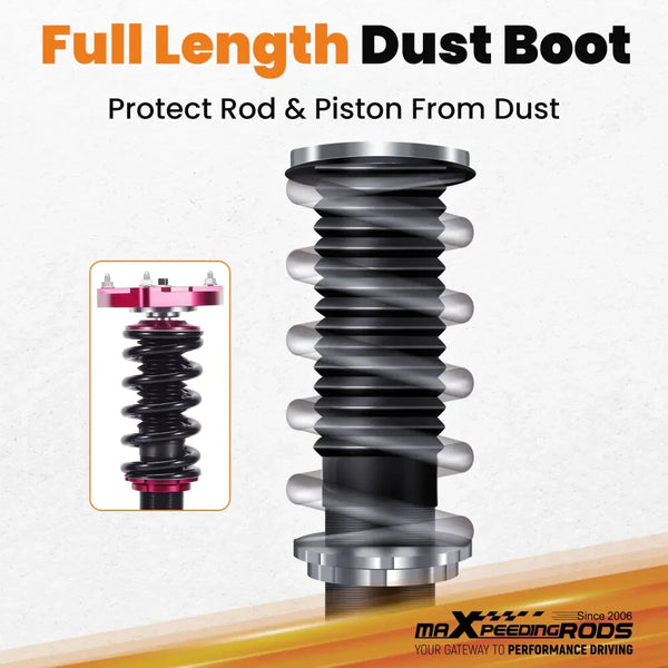 MXPR Adjustable Lowering Coilovers Mercedes W204 C180 C250 C300 08-14 RWD Sedan