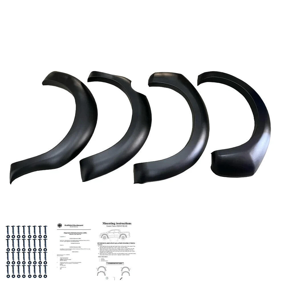 OW Fender Flares Wide Arch Kit D40 Facelift 2010-2014 ABE TUV Black ABS