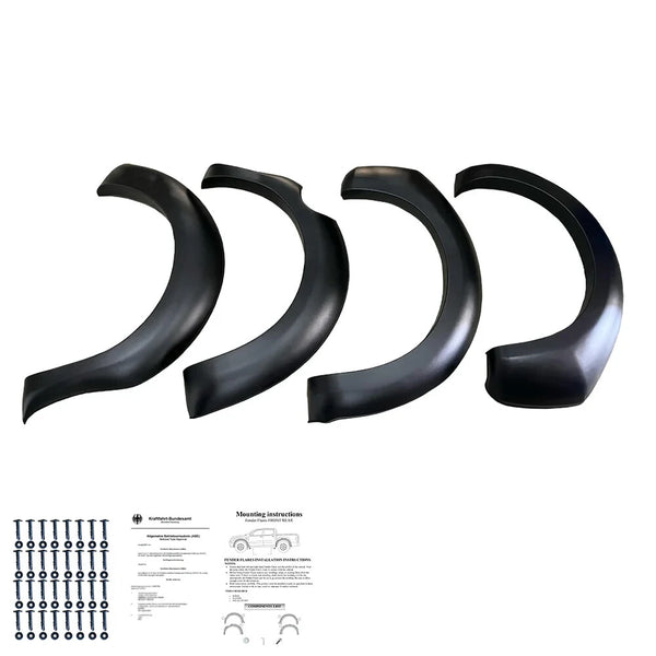 OW Fender Flares Wide Arch Kit D40 Facelift 2010-2014 ABE TUV Black ABS