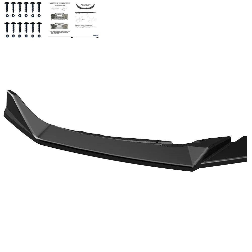 OW Front Bumper Lip Splitter MERCEDES A Class A45 S Aero W177 19+  Gloss Black