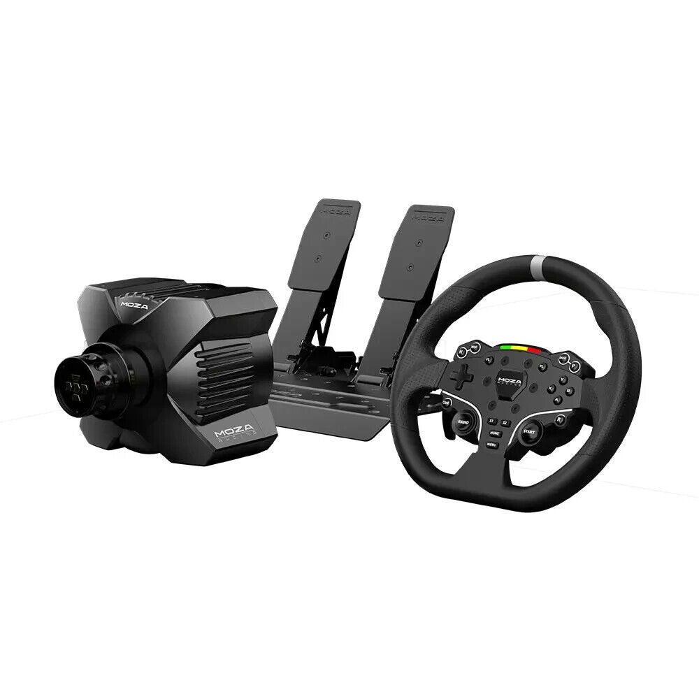 MOZA Racing R3 DD Steering Wheel & SR-P Lite Pedals PC Driving Game Simulator