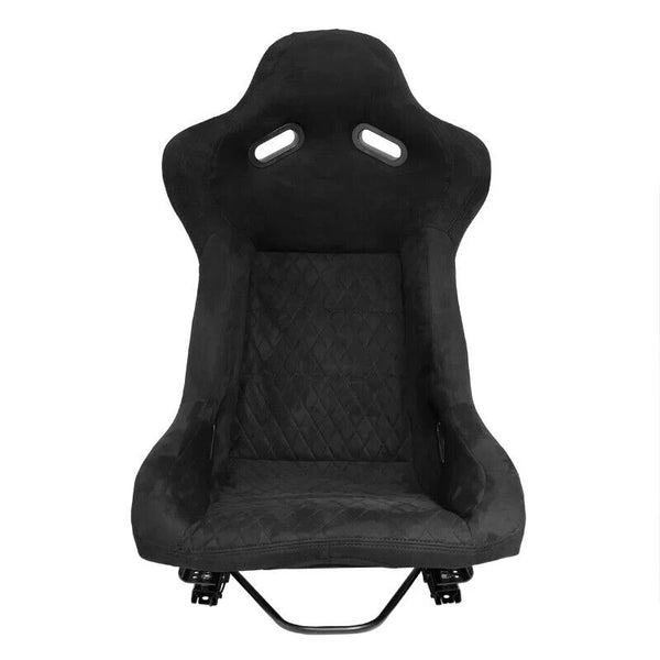 ATS x1 Luxe Universal Sports Bucket Seat Black on Black Diamond Stitch Alcantara