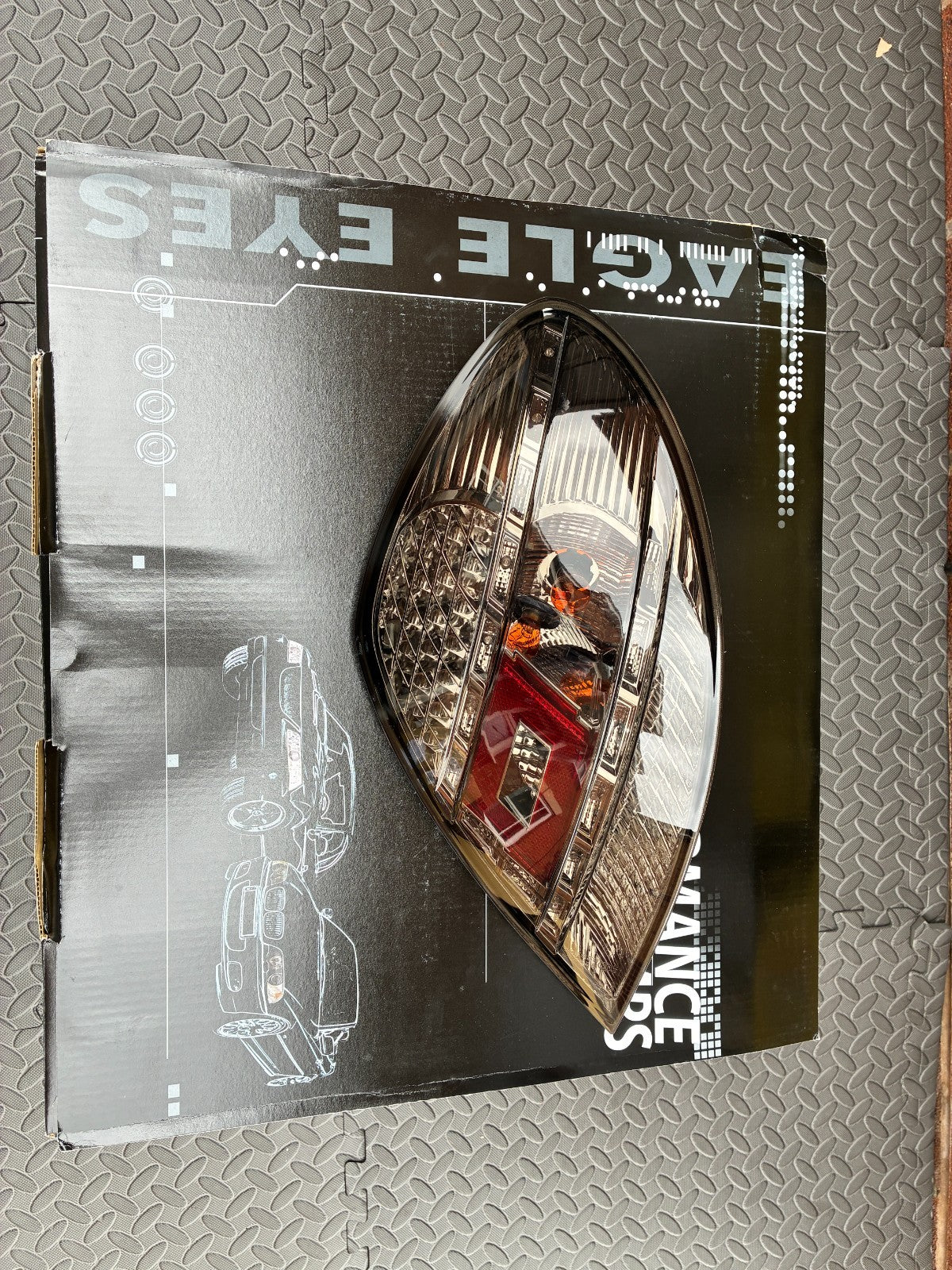 UK LT Pair LED Lightbar DRL Rear Tail Lights Mercedes SLK R171 04-11 black LHD