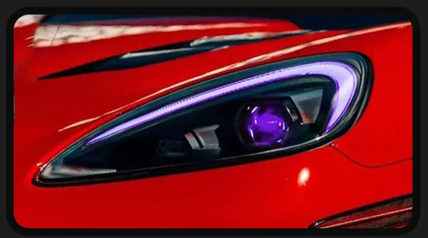 TYPY Pair Corvette C6 RGB 2005-2013 LED DRL RGB Colour Headlights LHD