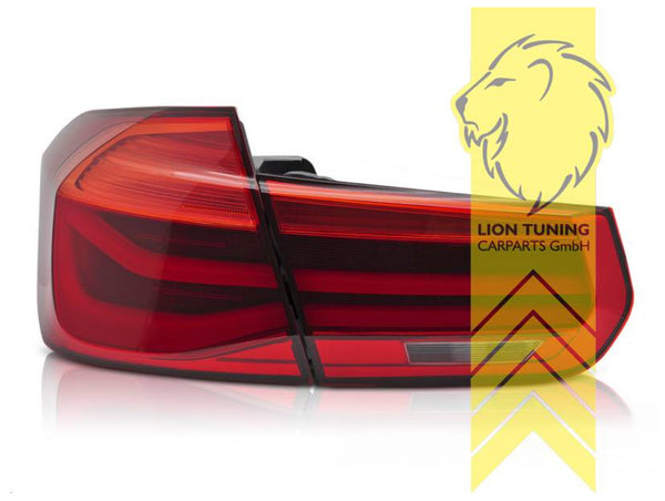 LT LED Lightbar Rear Lights Tail Lamps BMW 3 Series F30 Sedan red white dynamic