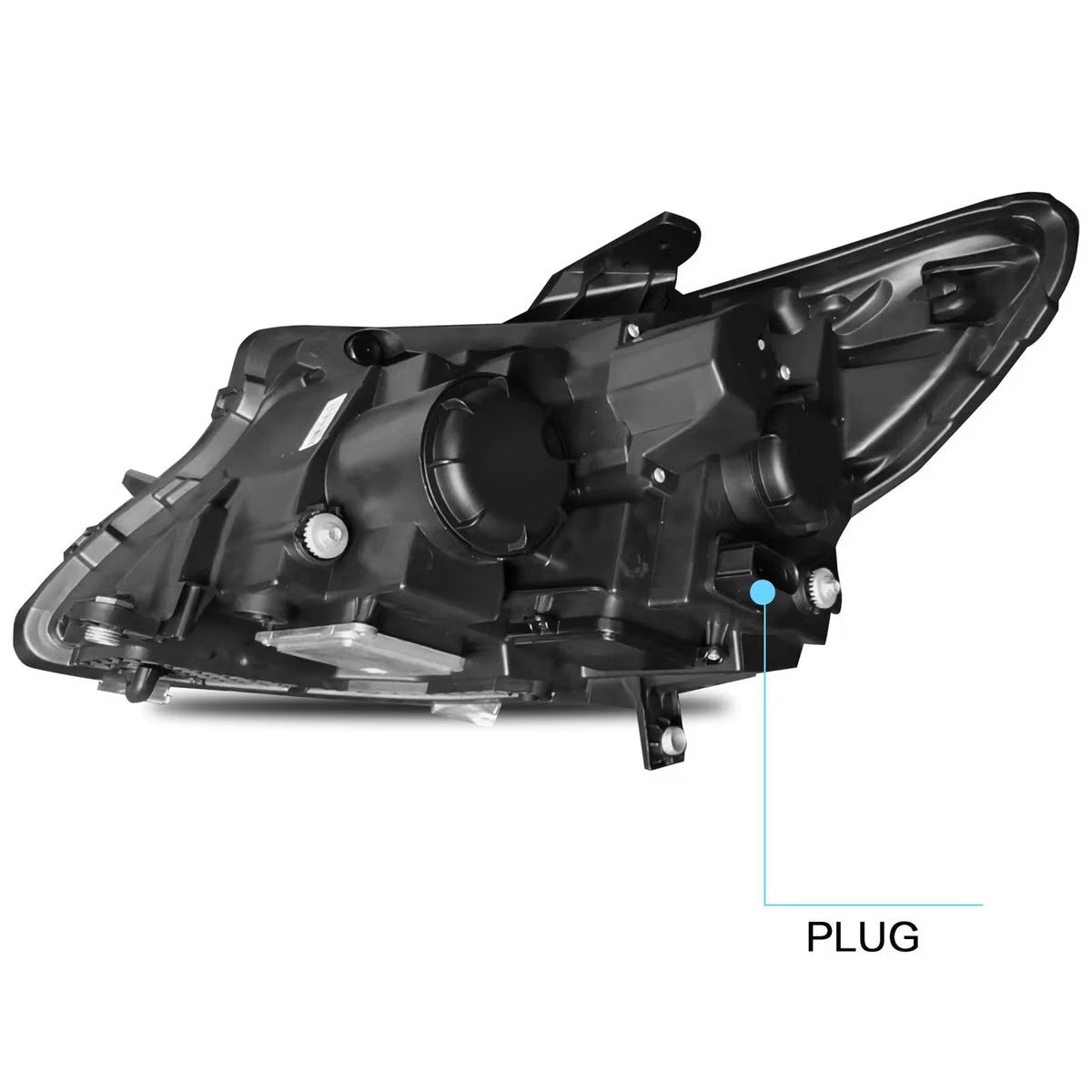 VLAND EU Pair Mercedes Metris Vito 14-23 LED DRL Lightbar Halo Headlights LHD