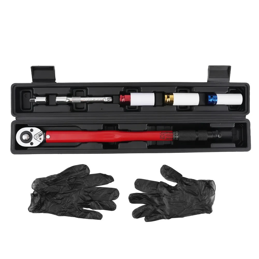 MXPR 1/2 30-210Nm Alloy Wheel Torque Wrench Set + 17 19 21 mm Chrome Sockets