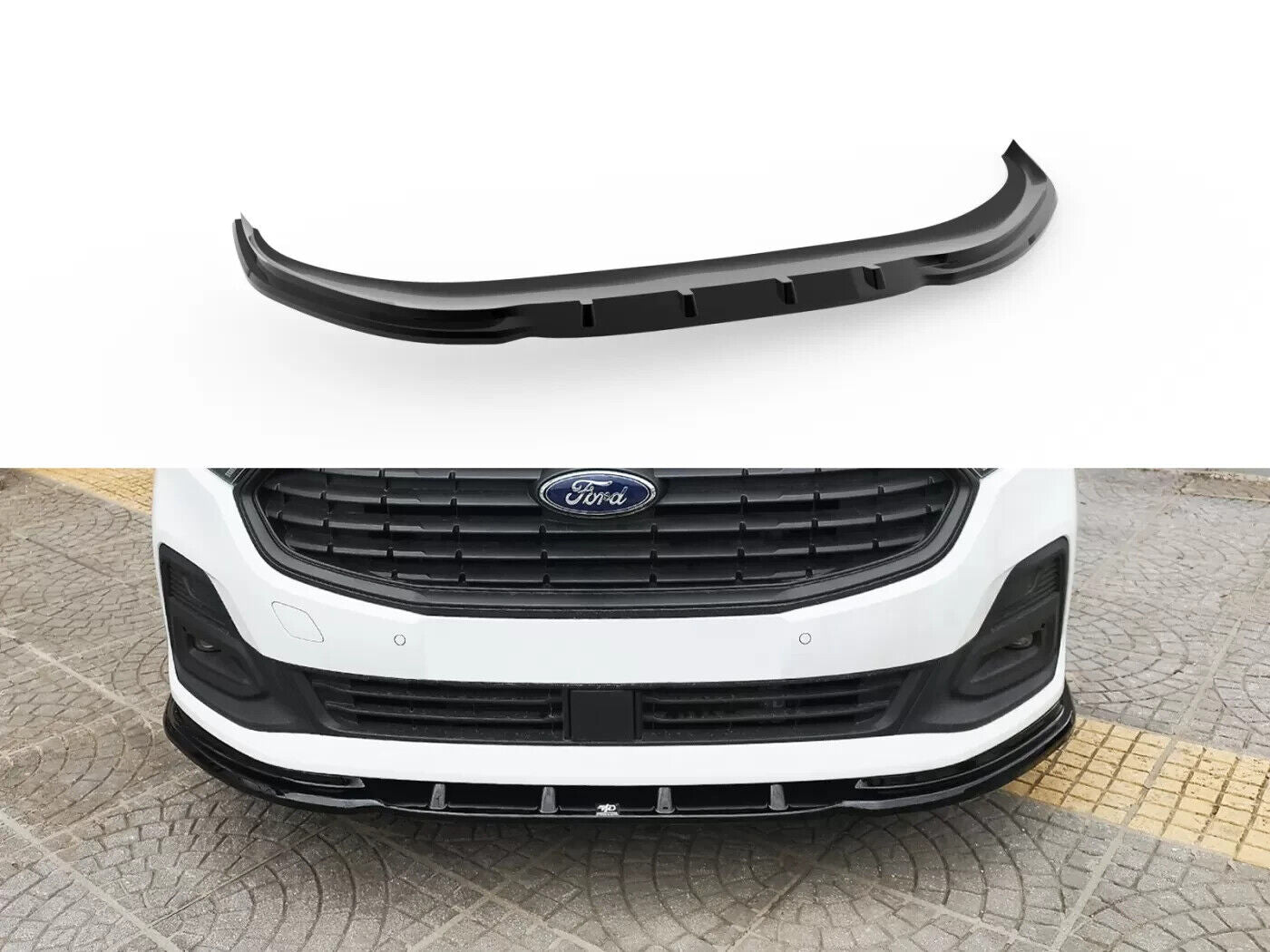 Motordrome Design Front Bumper Splitter Ford Transit Connect Mk3 2024+ ABS Gloss