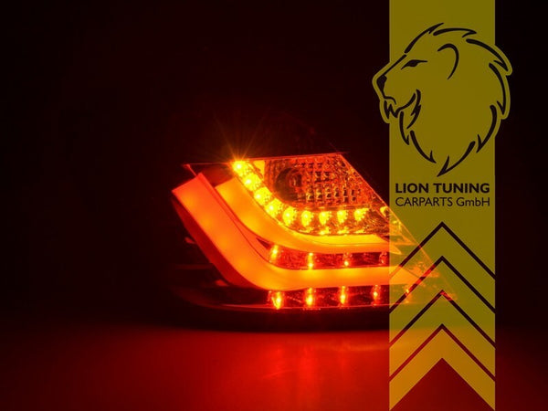 LT Pair LED DRL Lightbar Rear lights Vauxhall Opel Astra H GTC 05+ red clear LHD