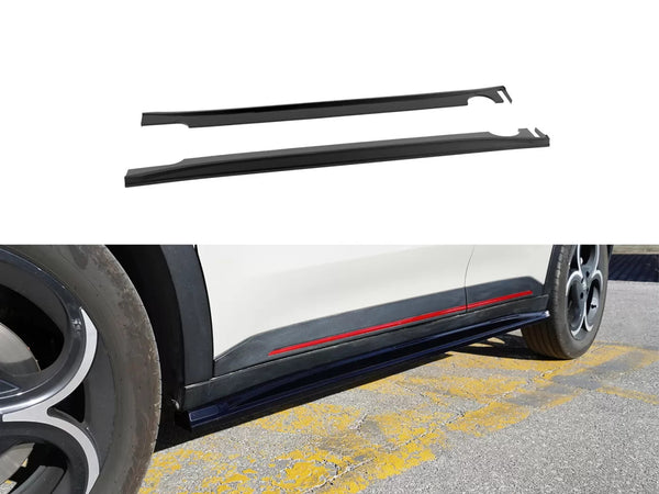 Motordrome Side Skirts Extensions Styling Body Alfa Romeo Junior 24+ Gloss Black