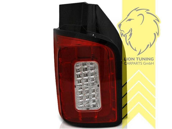 LT Set LED Lightbar REAR LIGHTS VW T6 Bus Multivan Transporter red clear LHD