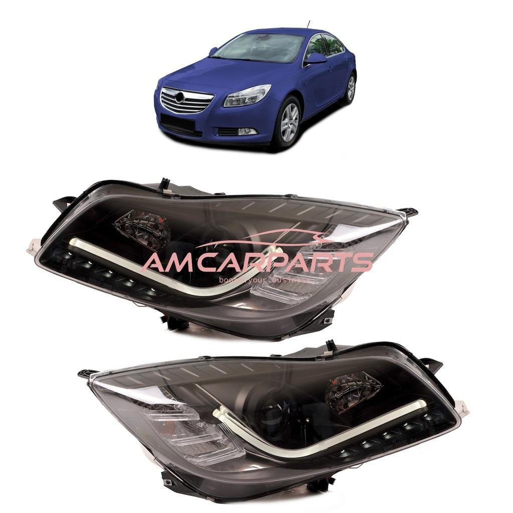AMCP Pair LED DRL Light Headlights OPEL INSIGNIA A G09 Sports Tourer Saloon LHD