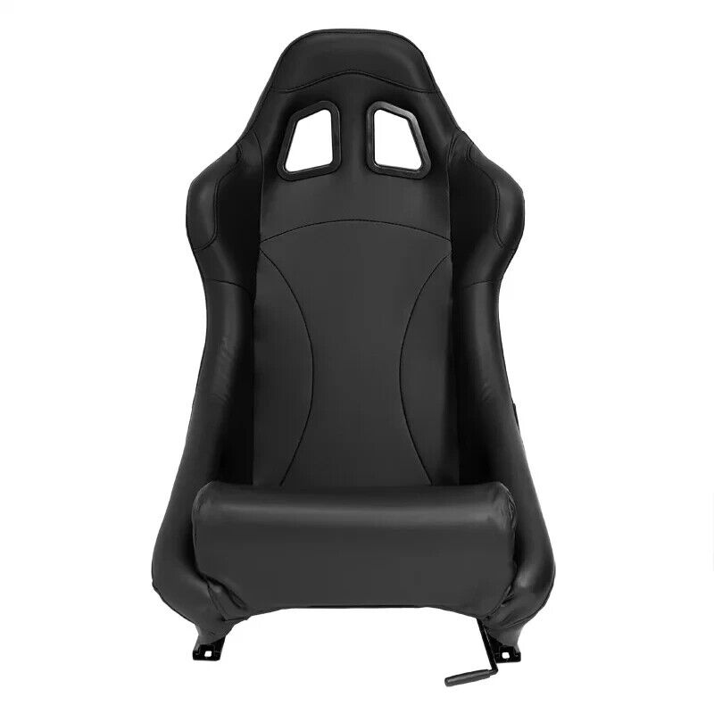 LJ-A Driving Game Racing Sim Simulator Frame & Universal Fixed Back Motorsport Bucket Seat for Wheel Pedals Xbox PS PC