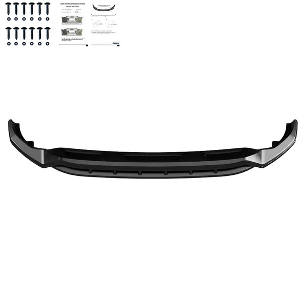 OW Front Bumper Lip Splitter AUDI SQ8 / Q8 S-Line Mk1 2018-2023 Gloss Black