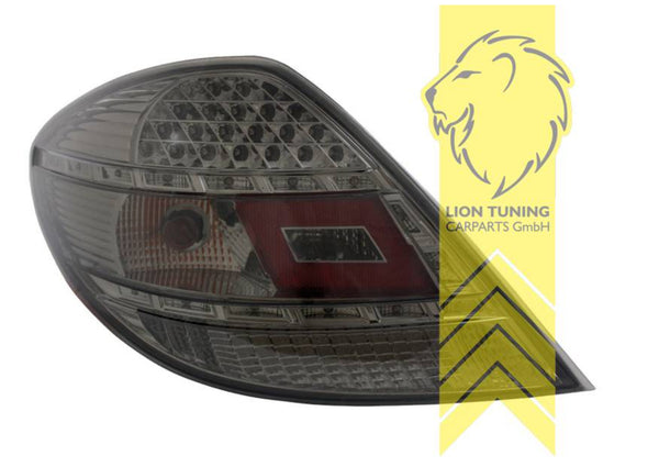 UK LT Pair LED Lightbar DRL Rear Tail Lights Mercedes SLK R171 04-11 black LHD