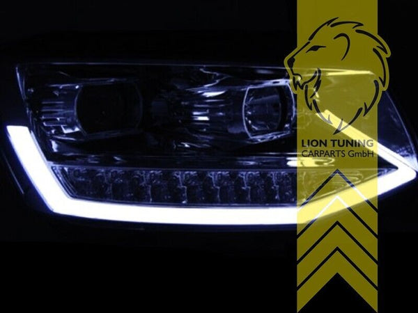 LT LED DRL Lightbar Halo Ring Eye Headlights VW T6 Bus Transporter Multivan LHD