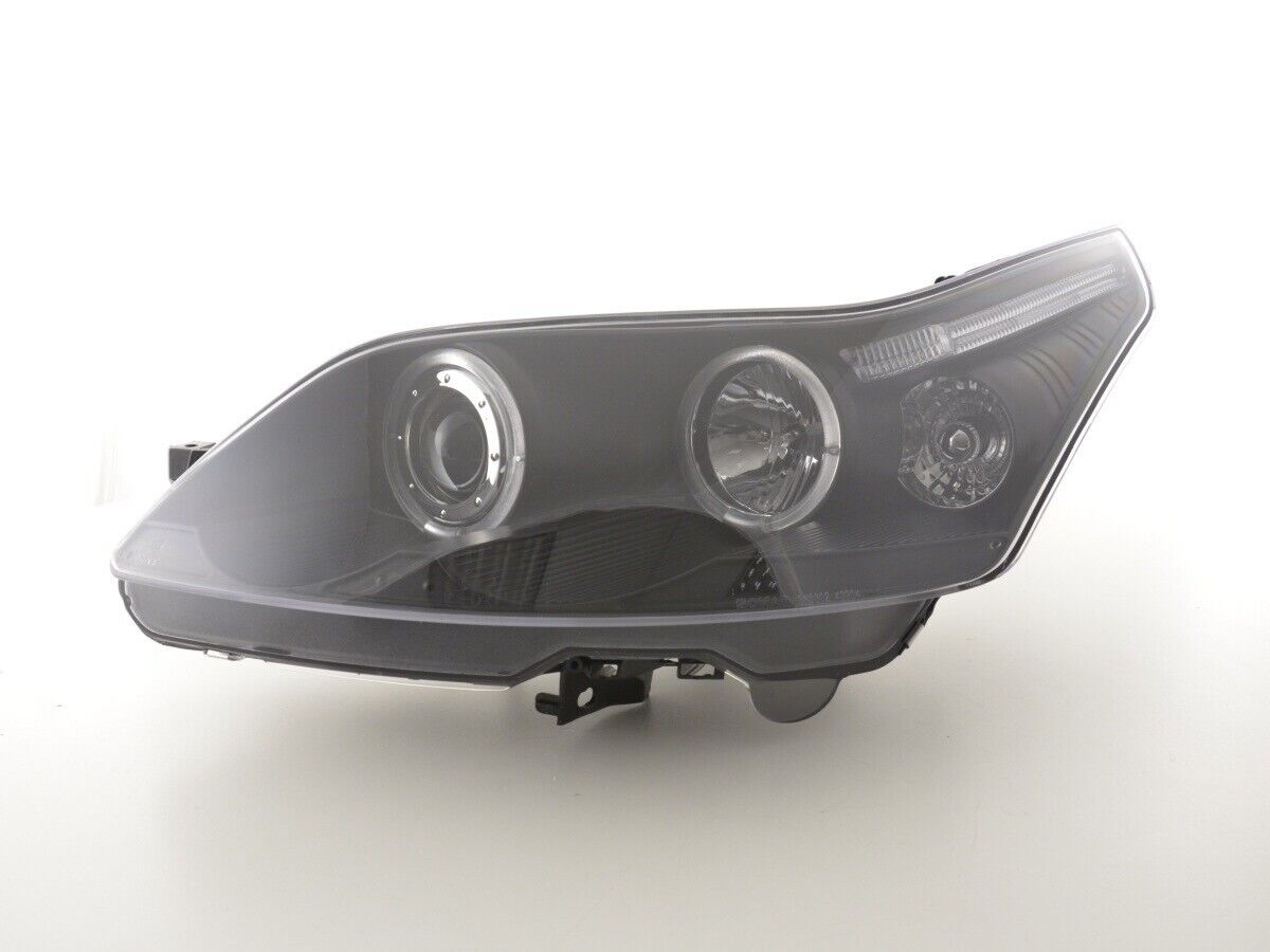 FK Pair LED DRL Halo Ring Angel Eye Headlights Citroen C4 L 04+ 3/5dr Black LHD
