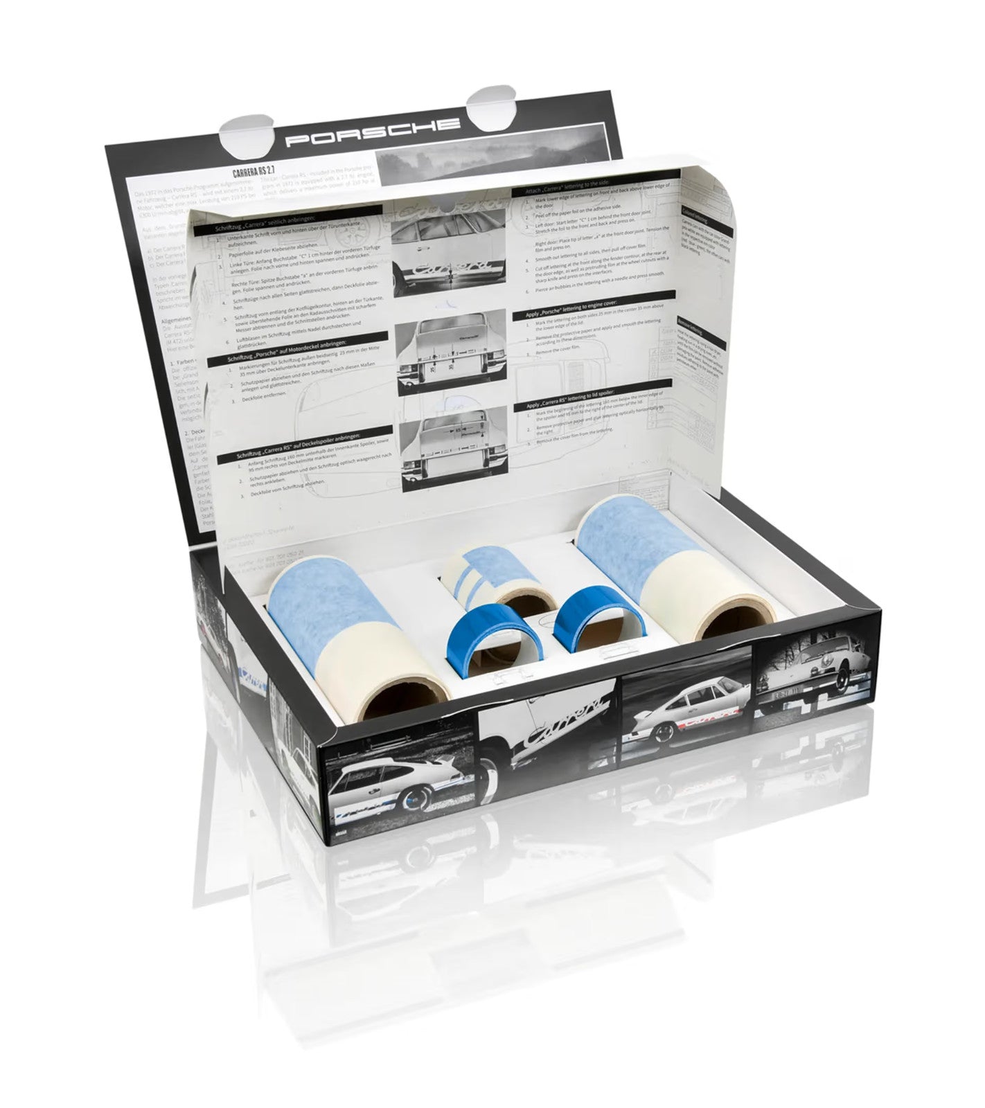 Genuine Porsche 911 Carrera RS 2.7 decal vinyl sticker kit BLUE RED GREEN BLACK