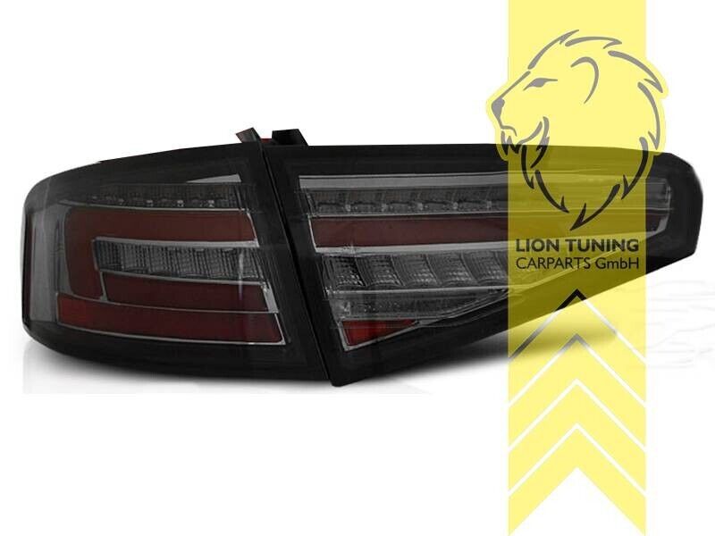 LT LED DRL Lightbar Rear Lights Tail Audi A4 B8 8K sedan black smoke LHD